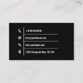 Muzikant en componist visitekaartje (Achterkant)