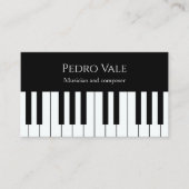 Muzikant en componist visitekaartje (Voorkant)