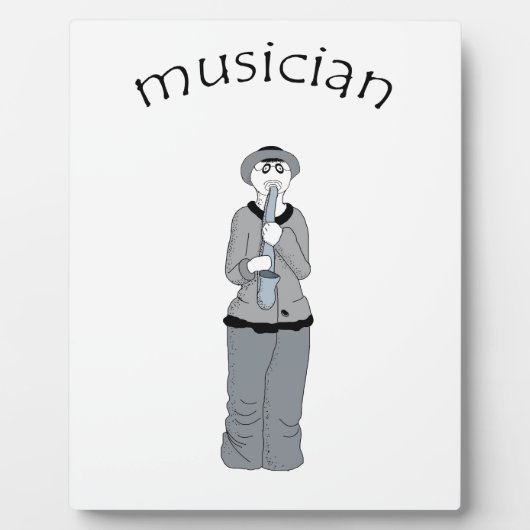 muzikant fotoplaat (Voorkant)