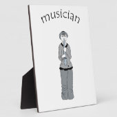 muzikant fotoplaat (Zijkant)