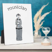 muzikant fotoplaat (Zijkant)