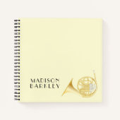 Muzikant Franse Hoorn Band Leraren Notitieboek (Voorkant)