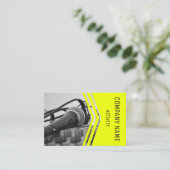 Muzikant/geluidsingenieur/zanger Visitekaartje (Staand voorkant)