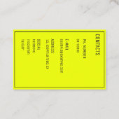 Muzikant/geluidsingenieur/zanger Visitekaartje (Achterkant)