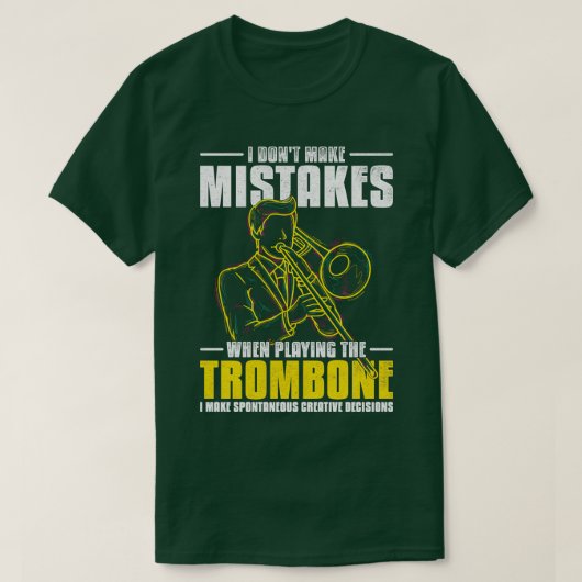 Muzikant Gift Trombone Muziekinstrument Tromboni T-shirt (Design voorkant)