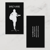 Muzikant gitarist Singer Band Artist Vrouw Visitekaartje (Voorkant / Achterkant)