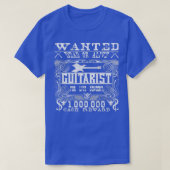 Muzikant Gitarist Wanted Dead or Alive T-shirt (Design voorkant)