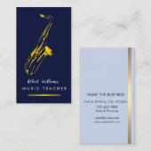 Muzikant Gold Art muziekstuk Visitekaartje (Voorkant / Achterkant)