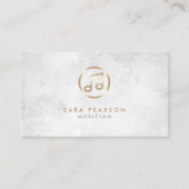 Muzikant Gold Music Note Icon Visitekaartje (Voorkant)