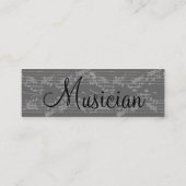 Muzikant  Gray Notes VI Mini Visitekaartje (Achterkant)