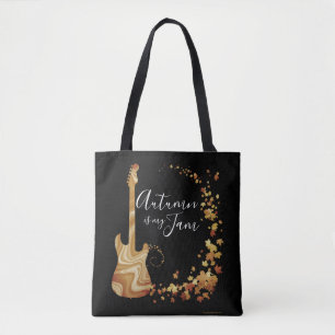 Muzikant Guitar Bag Autumn is mijn Jam Music Band Tote Bag