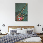 Muzikant guitar lovers gift canvas afdruk (Insitu (Slaapkamer))