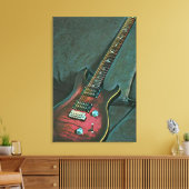 Muzikant guitar lovers gift canvas afdruk (Insitu (Woonkamer))