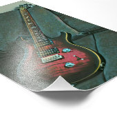 Muzikant guitar lovers gift foto afdruk (Hoek)