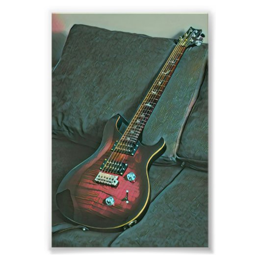 Muzikant guitar lovers gift foto afdruk (Voorkant)