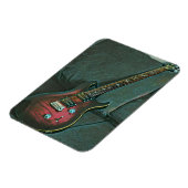 Muzikant guitar lovers gift magneet (Linkerzijde)