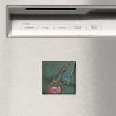 Muzikant guitar lovers gift magneet (Insitu (Vaatwasser))