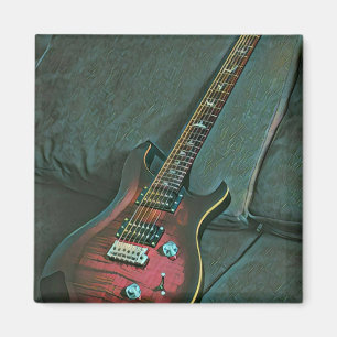 Muzikant guitar lovers gift magneet