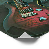 Muzikant guitar lovers gift poster (Hoek)