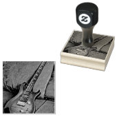 Muzikant guitar lovers gift rubberstempel (Gestempeld)