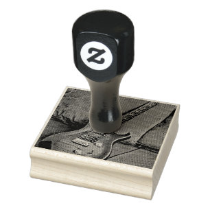 Muzikant guitar lovers gift rubberstempel