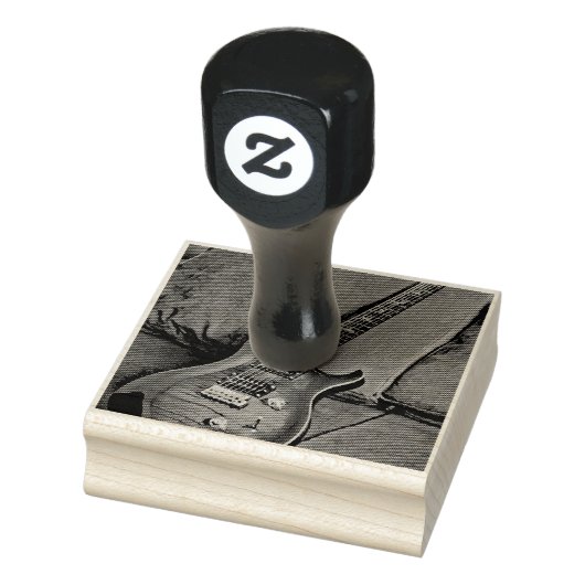 Muzikant guitar lovers gift rubberstempel (Stempel)