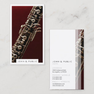 Muzikant hobo foto visitekaartje