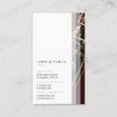 Muzikant hobo foto visitekaartje (Achterkant)