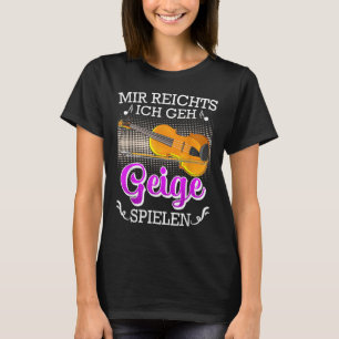 Muzikant Ik wil gewoon viool spelen T-shirt