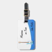 Muzikant in de Bagagelabels van de rondleiding (Voorkant verticaal)