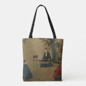 Muzikant in de tuin tote bag (Achterkant)