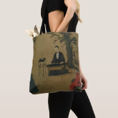Muzikant in de tuin tote bag (Dichtbij)