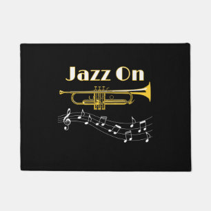 Muzikant Jazz op Trumpet Player Deurmat