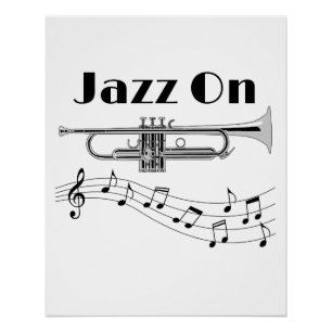 Muzikant Jazz op Trumpet Player Perfect Poster