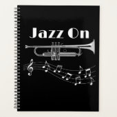Muzikant Jazz op Trumpet Player Planner (Voorkant)