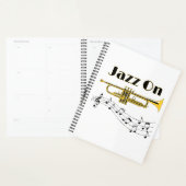 Muzikant Jazz op Trumpet Player Planner (Display)