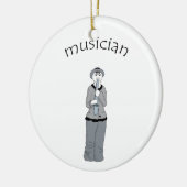 muzikant keramisch ornament (Links)