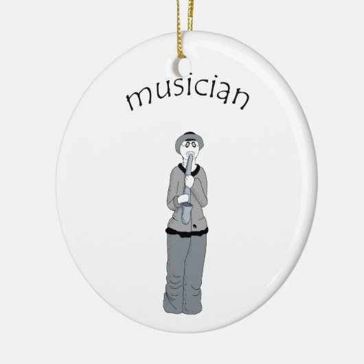 muzikant keramisch ornament (Links)