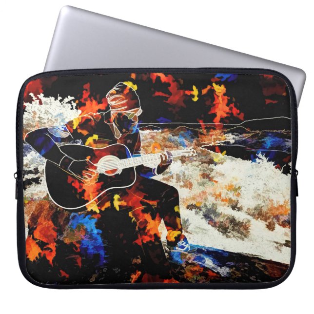 Muzikant Laptop Sleeve (Voorkant)