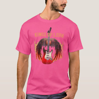 Muzikant Leons King Gitaar Retro Funny voor T-shirt