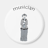 muzikant magneet (Voorkant)
