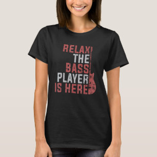 Muzikant Mannen Jongens Kinderen Hartslag Basgitaa T-shirt