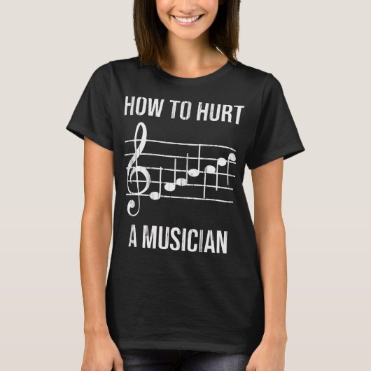 Muzikant Marching Band Instrument Music-geleider T-shirt (Voorkant)