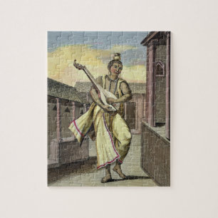 Muzikant met Indische Lute uit 'Voyage aux Indes' Legpuzzel