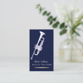 Muzikant met mand visitekaartje (Staand voorkant)