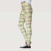 Muzikant met  muziekopnames leggings (Links)