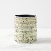 Muzikant met  muziekopnames mok (Midden)