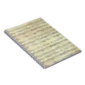 Muzikant met  muziekopnames notitieboek (Rechterzijde)