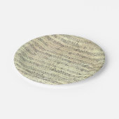 Muzikant met  muziekopnames papieren bordje (Gekanteld)