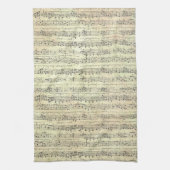 Muzikant met  muziekopnames theedoek (Verticaal)